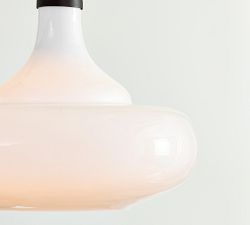 Mccarthy Milk Glass Pendant (14")