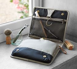 Rive Toiletry - Taupe/Cognac