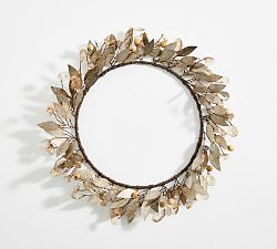 Rustic Leaf Wreath Chargers