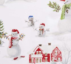 Snowman Percale Pillowcases - Set of 2