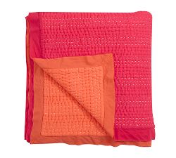 Solid Reversible Kantha Quilt &amp; Shams