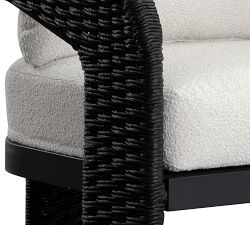 Pottery Barn Arden Rattan Armchair - Thumbnail 3