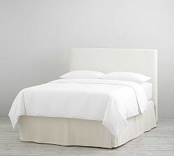 Open Box: Belgian Flax Linen Bed Skirt with Side Pleats