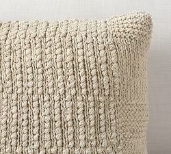 Calla Handknit Jute Pillow Cover