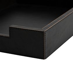 Gia Leather Desk Accessories Collection - Black