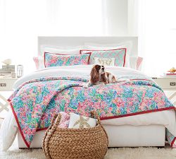 Lilly Pulitzer Fan Sea Pants Reversible Quilt &amp; Shams