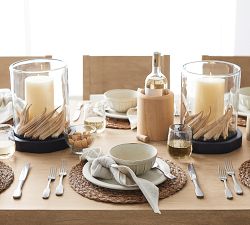 Hammered Handcrafted Glass Nut Bowl