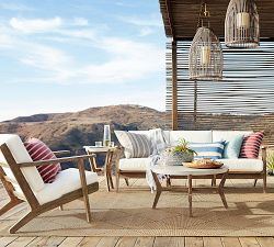 Bradford Striped Outdoor Pillow