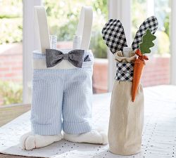 Bunny Ears Wine Bag with Carrot