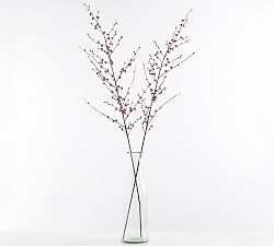 Faux Berry Branch - Red