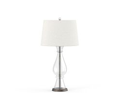 Marston Crystal &amp; Iron Table Lamp (25"-28")