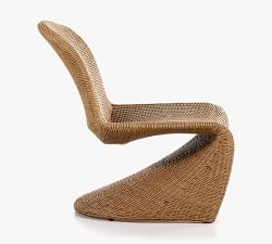 Pottery Barn Encinitas Wicker Lounge Chair - Thumbnail 3