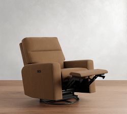 Parker Leather Power Swivel Glider Recliner