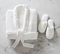Waffle Weave Resort Slippers