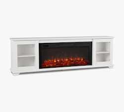 Bartow Electric Fireplace Media Cabinet (81")