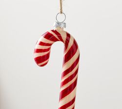 Glass Candy Cane Ornament