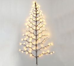 Lit LED Tree Shaped Wall Decor