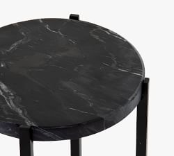 Maryrose Round Marble Accent Table