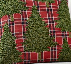 Forest Tree Applique Pillow Cover