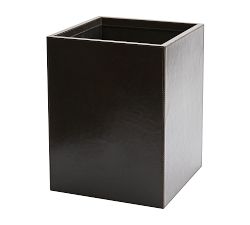 Gia Leather Desk Accessories Collection - Black