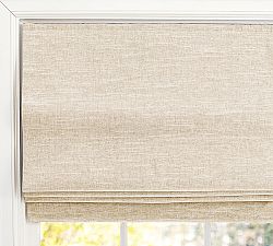 Emery Linen Cordless Roman Blackout Shade