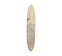 Wave Design Surfboard Wall Art