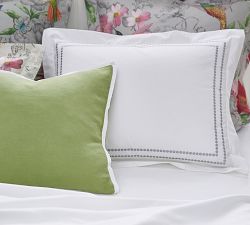 Belgian Linen Contrast Pillow Cover