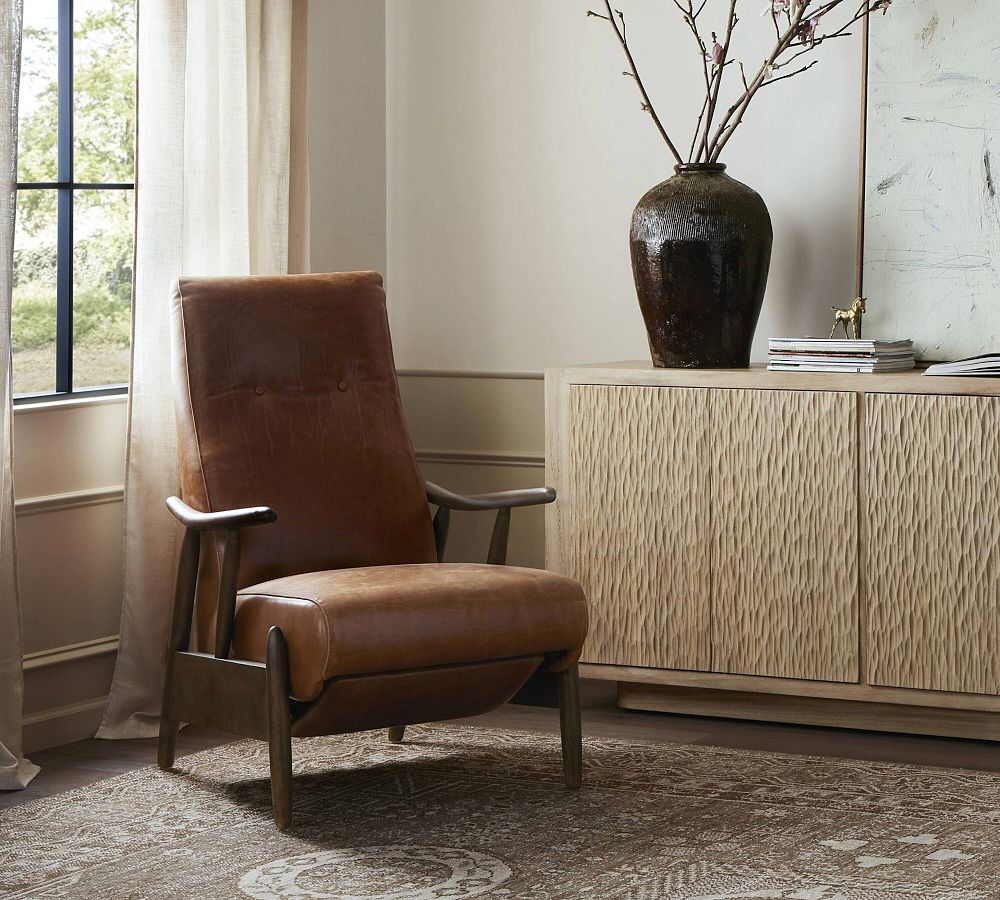 Blackburn Leather Recliner by Pottery Barn