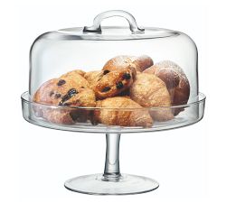 Coronado Handcrafted Glass Cake Stand With Dome