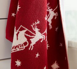 Sleigh Bell Reversible Jacquard Towel