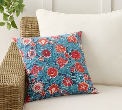 Della Floral Reversible Printed Outdoor Pillow
