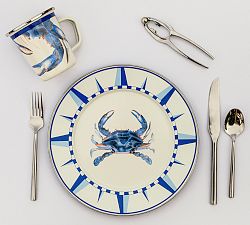 Golden Rabbit Blue Crab Enamel Collection