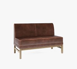 Nielson Leather Modular Banquette