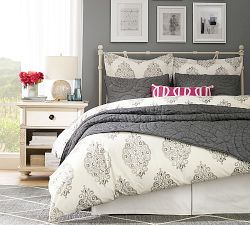Ruched Paisley Quilt &amp; Shams
