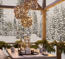 Snowball Rain String Lights