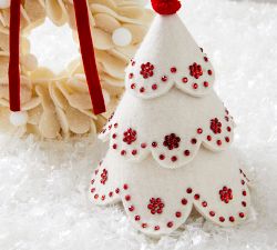 Handcrafted Felt Christmas Tree Ornament