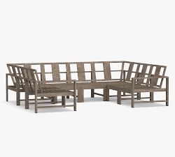 Indio Eucalyptus 8-Piece Outdoor Sectional (105")