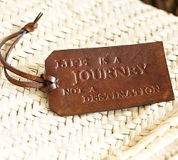 Leather Statement Luggage Tag