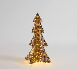 Lit Twinkle Rattan Tree