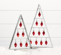 Mercury Mini Red Lights Ornaments Set