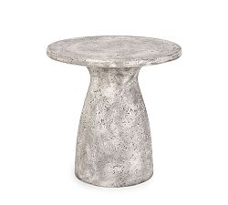 Nora Concrete Round Outdoor Accent Table (13"-16")