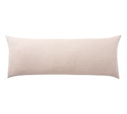 Open Box: Belgian Flax Linen Sham, Oversized Lumbar - Smoky Quartz