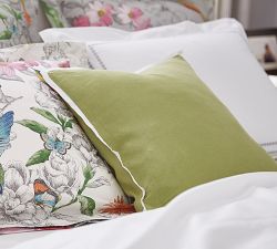 Belgian Linen Contrast Pillow Cover