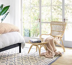 Monet Rattan Chair and Ottoman