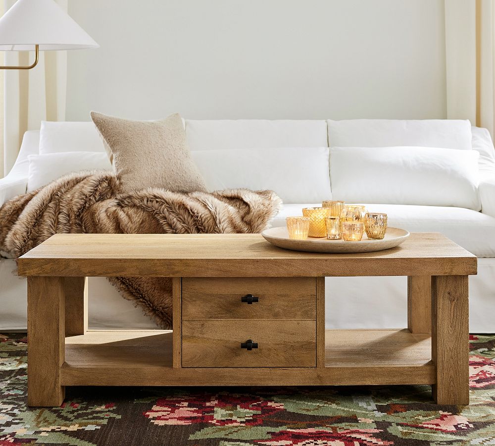 Oakleigh Rectangular Coffee Table (57") by Pottery Barn