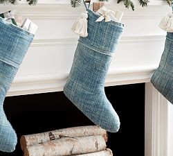 The Emily &amp; Meritt Denim Tassel Stocking