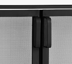 Vail Mesh Fireplace Screen with Doors