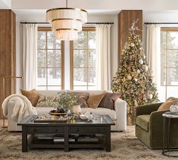 Lit Faux Frosted Pine Branch