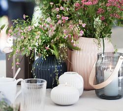 Kähler Hammershoi White Porcelain Tealight Holder, Set of 3