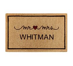 Personalized Marriage Heart Doormat